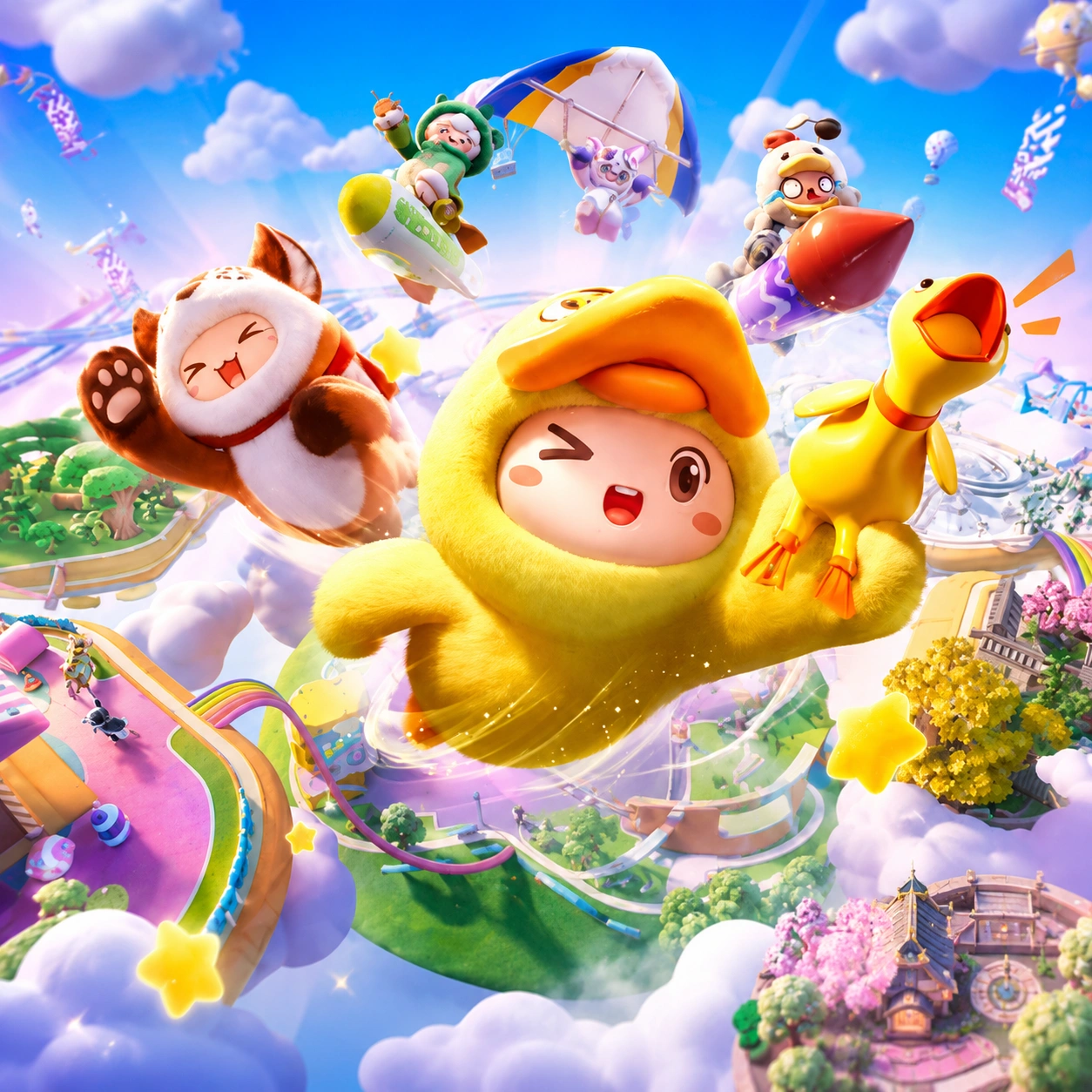 Bright game characters