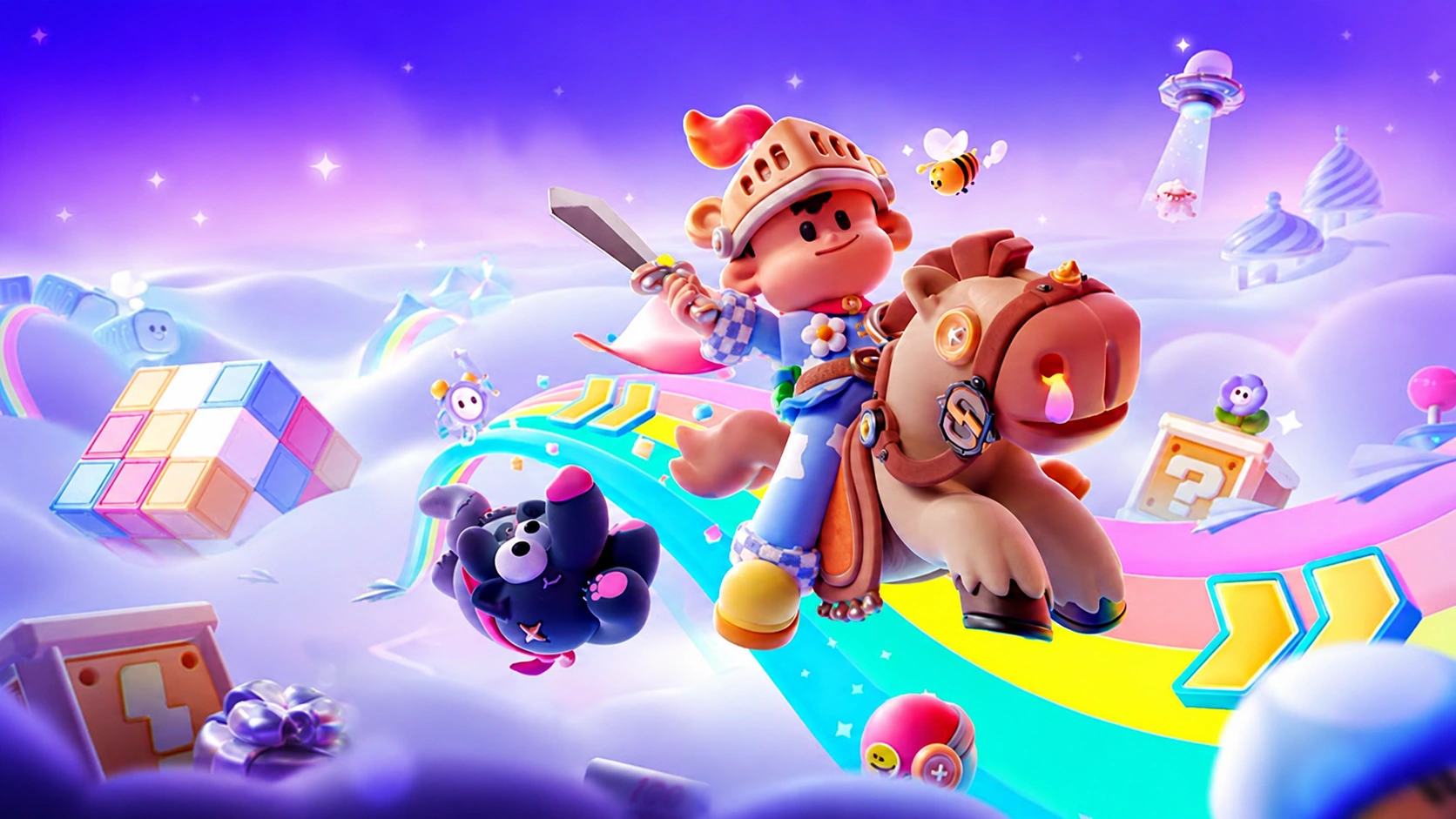Colorful game characters